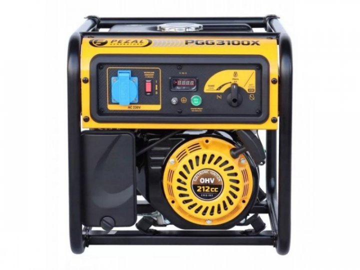 Генератор бензиновий PEZAL 1 фаза (230В), 3кВт, (PGG3100x)